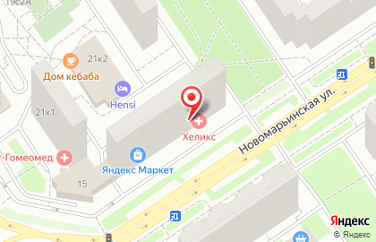 Салон Люкс на Новомарьинской улице на карте