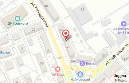 Гастроном Юлия на улице Менделеева на карте