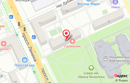 Агентство недвижимости Жилье на проспекте Ленина на карте