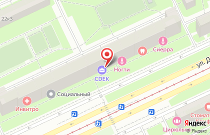 Служба экспресс-доставки Сдэк в Санкт-Петербурге на карте
