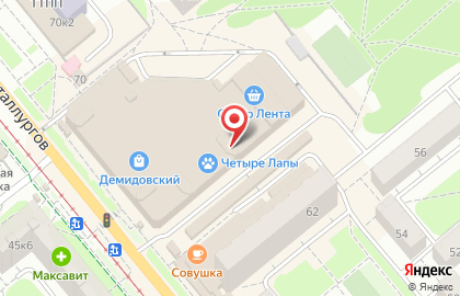 Сеть офф-прайс магазинов Familia в Пролетарском районе на карте