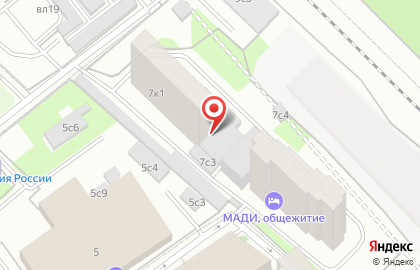Общежитие, МАДИ на карте