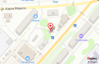 Аптека Карелфарм на улице Урицкого на карте