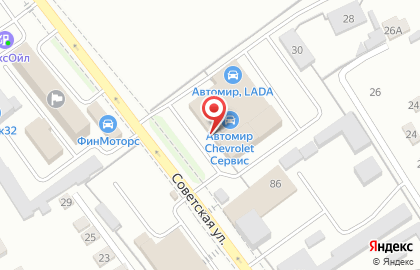 Официальный дилер Ford Автомир на Советской улице на карте