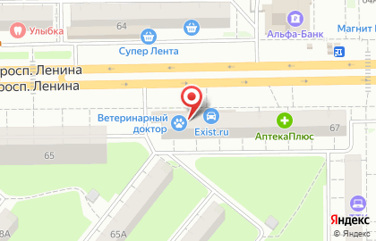 Маркет-бар День ночь на проспекте Ленина на карте
