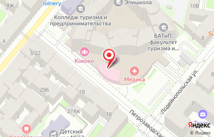 Центр эстетической медицины Style De Vie на Петрозаводской улице на карте