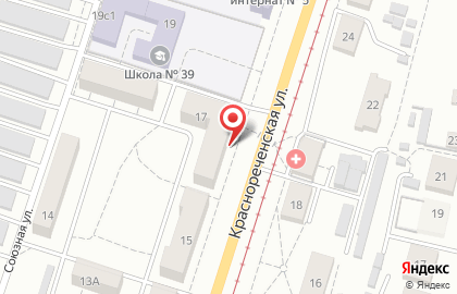 Группа компаний Мирэкс на Краснореченской улице на карте