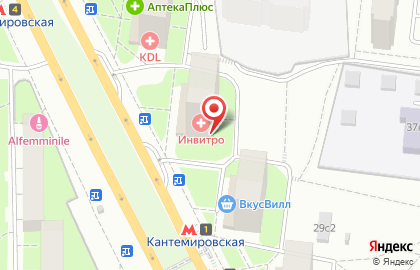 ИНВИТРО на улице Пролетарский на карте