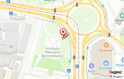 АльфаСтрахование на площади Маршала Василевского на карте