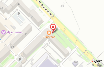 Ресторан Vinograd в Каспийске на карте