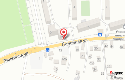 Продуктовый магазин Дружба на Линейной улице на карте