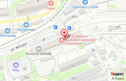 Продуктовый магазин во Владивостоке на карте