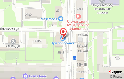 Магазин Три поросенка в Красносельском районе на карте
