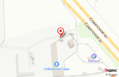 Растворо-бетонный завод Развитие на Советском шоссе на карте