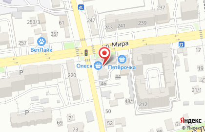 Олеся на улице Мира на карте