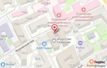 Продовольственный магазин в Москве на карте