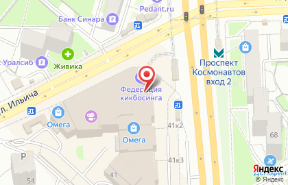 Электронный дискаунтер Ситилинк на проспекте Космонавтов на карте