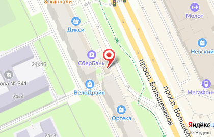 Магазин нижнего белья и трикотажа в Санкт-Петербурге на карте