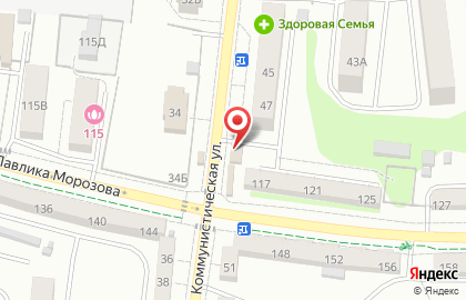 Магазин кондитерских изделий на Коммунистической улице на карте