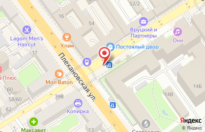Киоск по продаже кондитерских изделий на Плехановской улице на карте