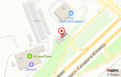 Автосервис Юрюзань-Гамма в Советском районе на карте
