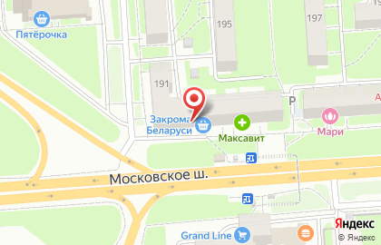 Продуктовый магазин Скиф на Московском шоссе на карте