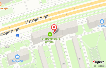 Петербургские аптеки в Санкт-Петербурге на карте