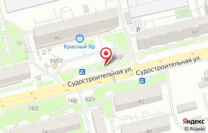Салон цветов Крона на Судостроительной улице, 95/2 на карте