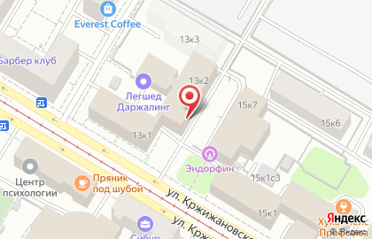 Интерстром на улице Кржижановского на карте