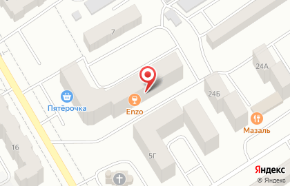 Развлекательный клуб Enzo на улице Стофато на карте