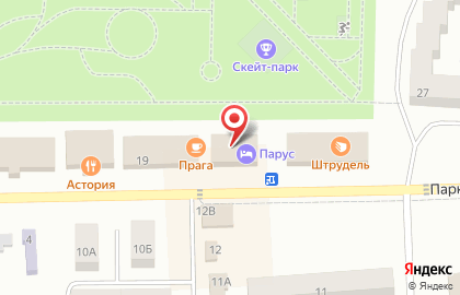 Гостиница Парус, гостиница на Парковом проспекте на карте