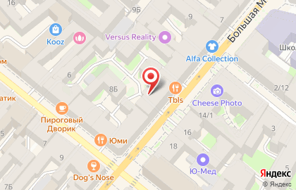 Книжная лавка Кот ученый на Большой Московской улице на карте