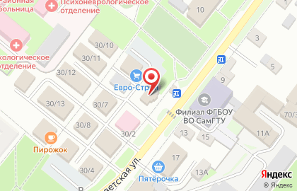 Магазин продуктов Радуга на Советской улице на карте