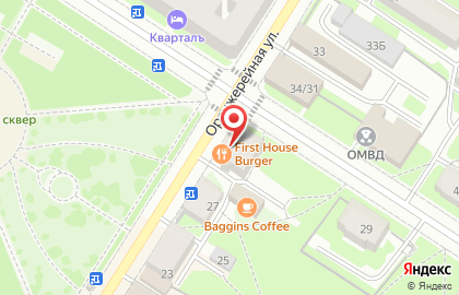 Ресторан First House Burger в Пушкине на карте