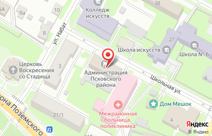 Отдел по делам ГО и ЧС по Псковскому району на карте