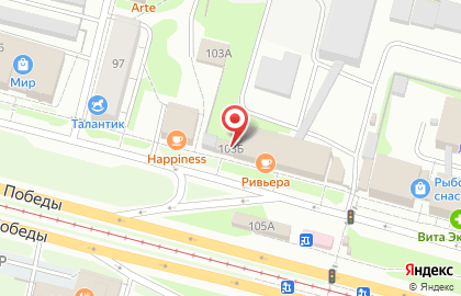Шиномонтажная мастерская на проспекте Победы на карте