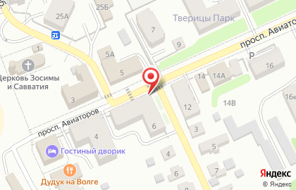 Магазин Хозстройтовары на проспекте Авиаторов на карте
