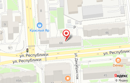 Восточно-Сибирский банк Сбербанка России на улице Республики на карте