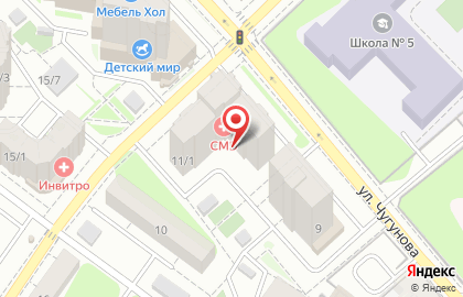 Торгово-производственная компания АРТ-ПрофМонтаж на улице Чугунова на карте