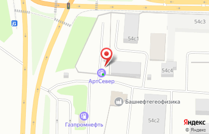 АГЗС Артсевер на Индустриальной улице на карте