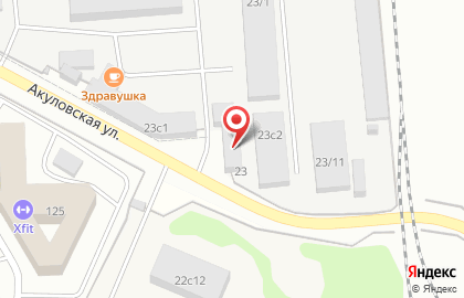 Компания СК на Акуловской улице на карте