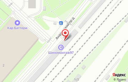 Шиномонтажная мастерская в Лосиноостровском районе на карте