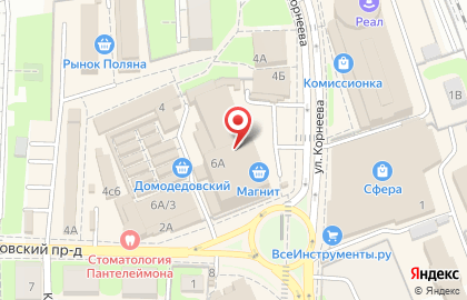 Компания Натяжные потолки ЭВИТА на улице Корнеева на карте