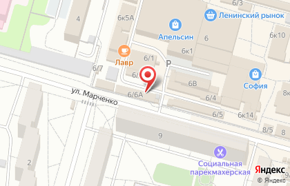 Магазин молочной и колбасной продукции на улице Рождественского на карте