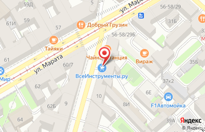Интернет-гипермаркет товаров для строительства и ремонта ВсеИнструменты.ру на Лиговском проспекте на карте