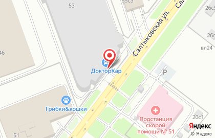 Компания по оклейке автомобилей пленкой Fenix Auto на Салтыковской улице на карте