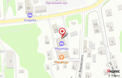 Отель Медведь в Смоленске на карте