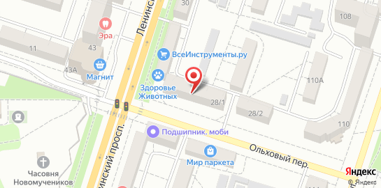 Ветеринарная клиника Здоровье животных на Ленинском проспекте на карте