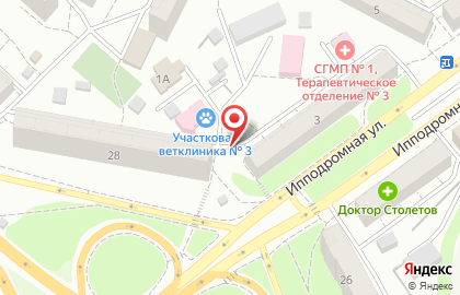 Государственная ветеринарная лечебница №3 в Ленинском районе на карте