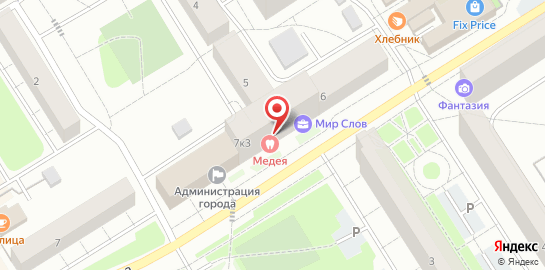 Клиника стоматологии Медея на карте